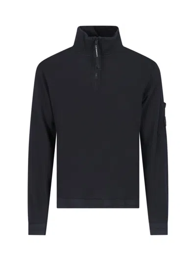 C.P. COMPANY LENS-DETAIL COTTON SWEATSHIRT