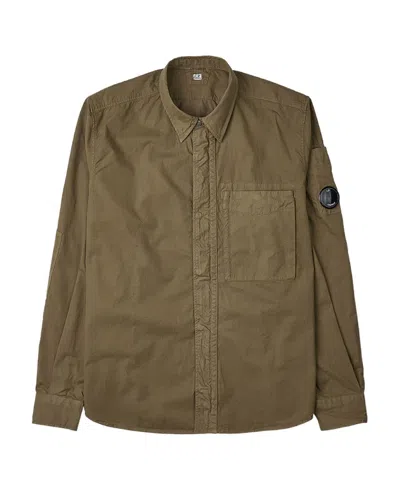 C.P. COMPANY LENS-DETAIL LONG-SLEEVE SHIRT