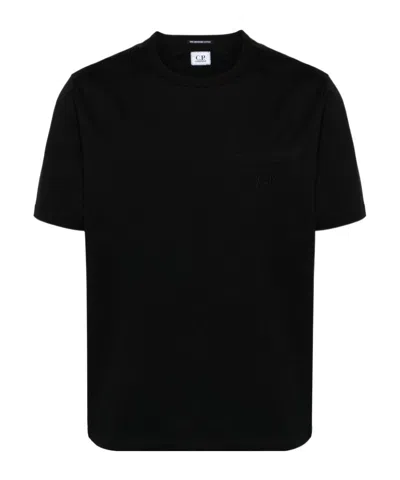 C.P. COMPANY LOGO-EMBROIDERED COTTON T-SHIRT