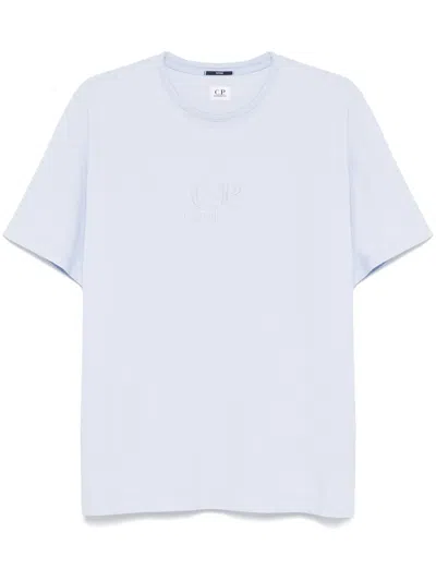 C.P. COMPANY LOGO-EMBROIDERED PIQUÉ T-SHIRT