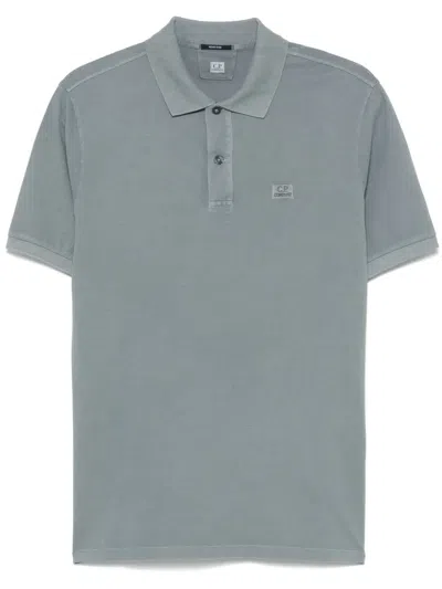 C.P. COMPANY LOGO-EMBROIDERED POLO SHIRT