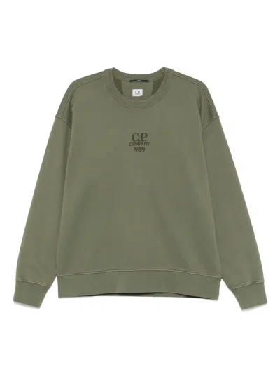 C.P. COMPANY LOGO-EMBROIDERED SWEATSHIRT