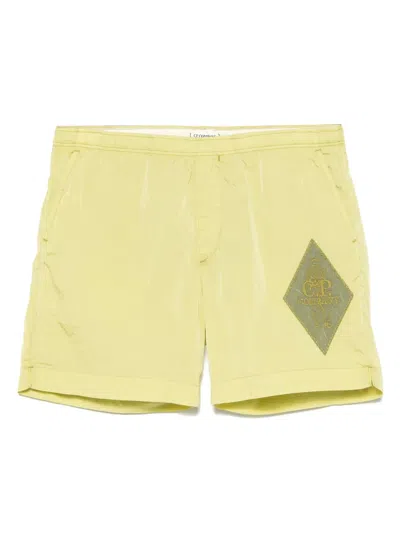 C.P. COMPANY LOGO-EMBROIDERED SWIM SHORTS