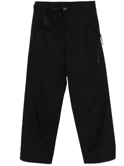 C.P. COMPANY LOGO-PATCH CARGO TROUSERS