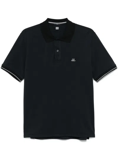 C.P. COMPANY LOGO-PATCH POLO SHIRT