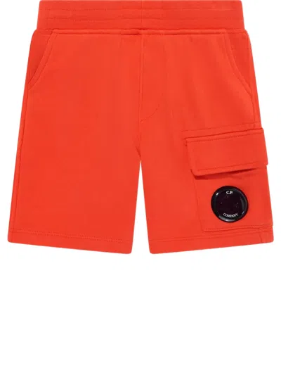 C.P. COMPANY LOGO PATCH SHORTS