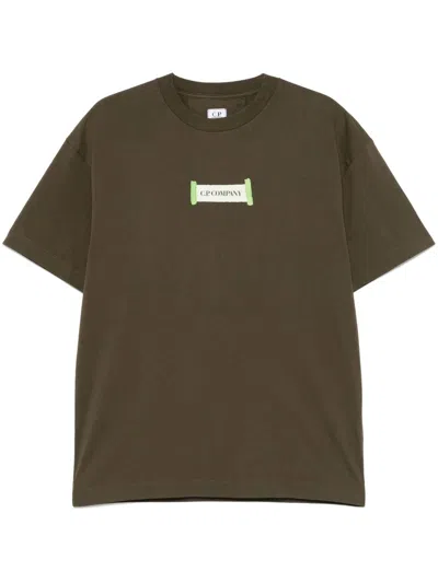 C.P. COMPANY LOGO-PRINT T-SHIRT