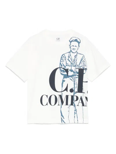 C.P. COMPANY LOGO-PRINT T-SHIRT