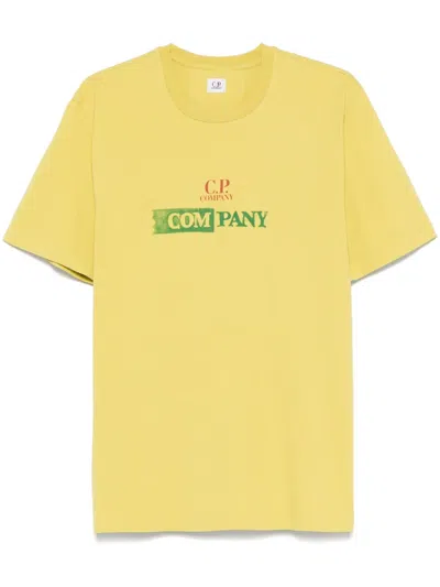 C.P. COMPANY LOGO-PRINT T-SHIRT