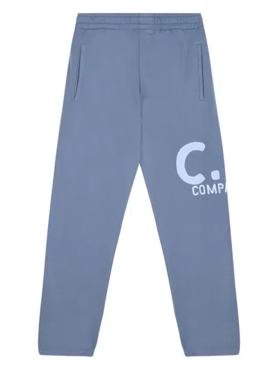 C.P. COMPANY LOGO-PRINT TRACK PANTS