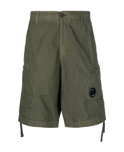 C.P. COMPANY MULTI-POCKET COTTON BERMUDA SHORTS