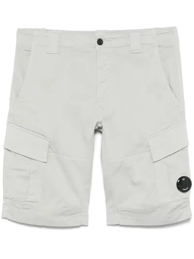 C.P. COMPANY SATEEN CARGO SHORTS