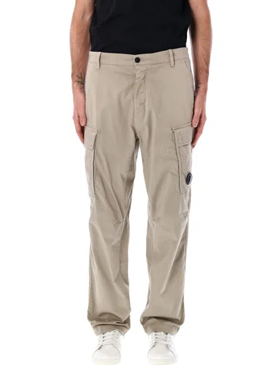 C.P. COMPANY STRETCH SATEEN LOOSE CARGO PANTS