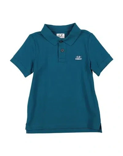 C.P. COMPANY UNDERSIXTEEN C. P. COMPANY UNDERSIXTEEN TODDLER BOY POLO SHIRT DEEP TEAL SIZE 6 COTTON