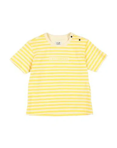 C.P. COMPANY UNDERSIXTEEN C. P. COMPANY UNDERSIXTEEN TODDLER BOY T-SHIRT YELLOW SIZE 3 COTTON
