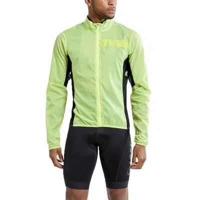 CRAFT CRAFT MENS ESSENCE LIGHT WIND JACKET TOP GREEN SPORTS RUNNING FULL ZIP WINDPROOF