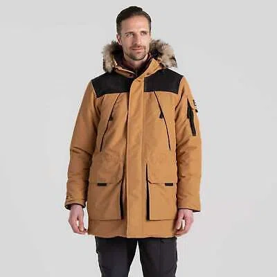 CRAGHOPPERS CRAGHOPPERS MENS BISHORN III WARM WINTER WATERPROOF HOODED PARKA JACKET COAT