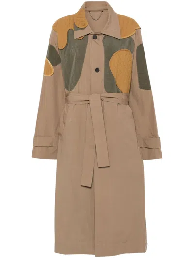 CRAIG GREEN PATCH-DETAIL TRENCH COAT