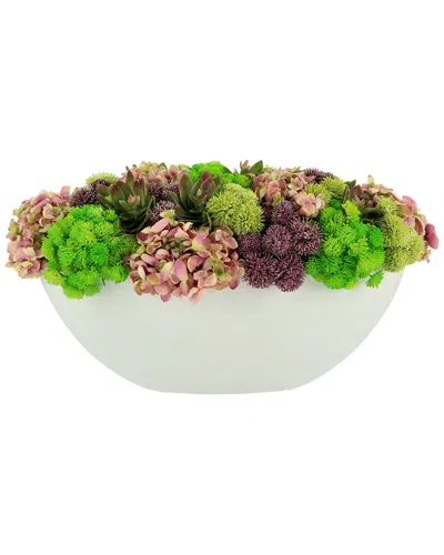 CREATIVE DISPLAYS CREATIVE DISPLAYS MULTICOLOR SEDUM AND HYDRANGEA FLORAL DISPLAY