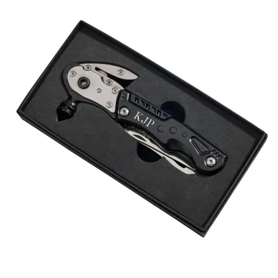 CREATIVE GIFTS INTERNATIONAL GLASS BREAKER WITH MULTI TOOLS IN BLACK