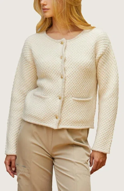 CRESCENT CRESCENT BOUCLE KNIT JACKET