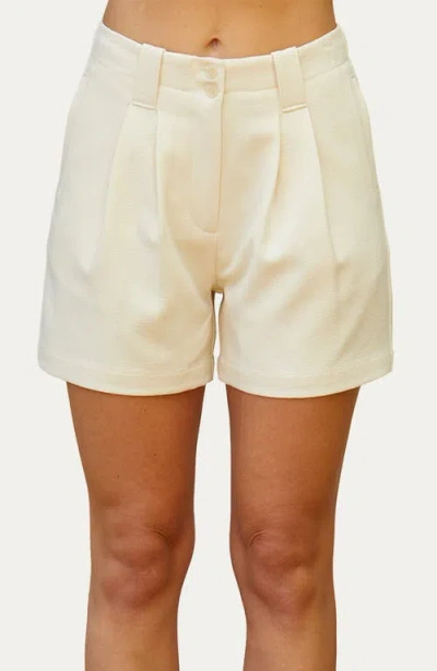 CRESCENT CRESCENT PLEATED TROUSER SHORTS