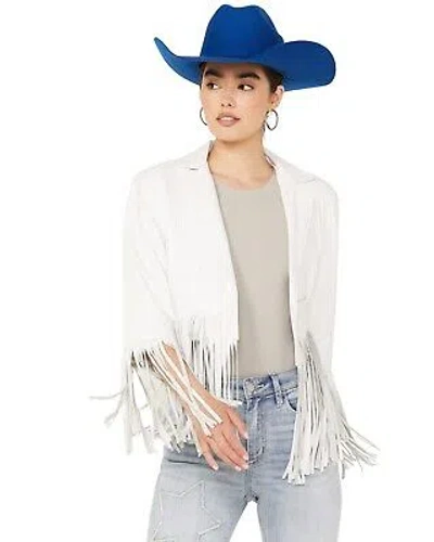 CRIPPLE CREEK CRIPPLE CREEK WOMEN'S CROPPED FRINGE JACKET - LL16459-01