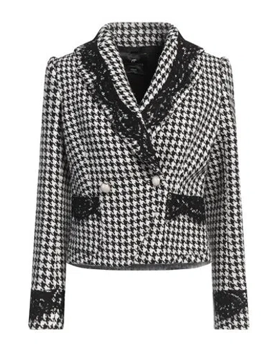 CRISTINAEFFE CRISTINAEFFE WOMAN BLAZER WHITE SIZE 12 POLYESTER, WOOL