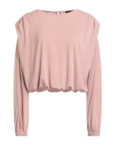 CRISTINAEFFE CRISTINAEFFE WOMAN TOP BLUSH SIZE M POLYESTER, ELASTANE