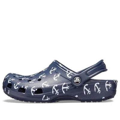 CROCS Crocs Classic Clog Printing Sandals Deep Blue