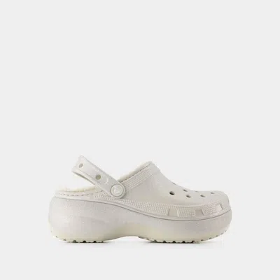 CROCS CROCS CLASSIC PLATFORM GLITTER SANDALS