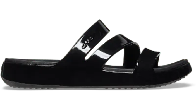 CROCS | DAMEN | GETAWAY PATENT STRAPPY | BADESCHLAPPEN | SCHWARZ | 38