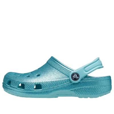 CROCS (GS) Crocs Classic Glitter Clog 'Blue Teal'