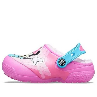 CROCS (GS) Crocs Fun Lab Disney Minnie Lined Clogs 'Pink Blue'