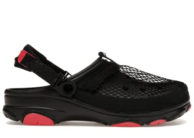 CROCS MEN'S CROCS CLASSIC ALLTERRAIN CLOG STAPLE HOMING PIGEON SNEAKERS IN BLACK/RED