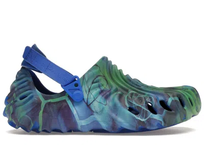 CROCS MEN'S CROCS POLLEX CLOG BY SALEHE BEMBURY FUTURA LABORATORIES SNEAKERS IN BLUE/GREEN