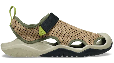 CROCS MEN’S SWIFTWATER™ MESH DECK SANDAL; SEPIA, M12