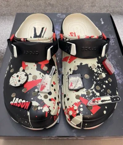 CROCS CROCS MENS FRIDAY THE 13TH CLOGS ALL TERRAIN SIZE 12 BRAND NEW, AUTHENTIC