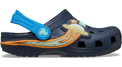 CROCS TODDLER CLASSIC UFO LIGHTS SABOTS ENFANTS NAVY 24