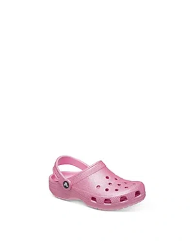 CROCS UNISEX CLASSIC GLITTER CLOGS - TODDLER