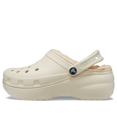 CROCS (WMNS) Crocs Classic Platform Lined Clog 'Bone'