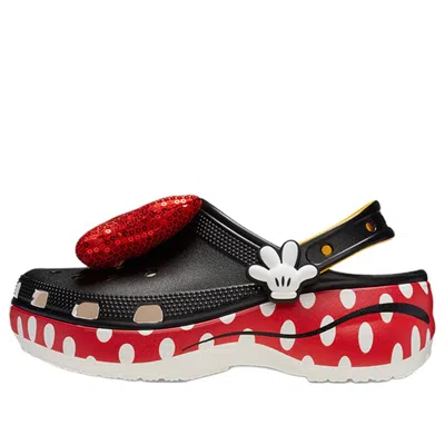 CROCS (WMNS) Crocs x Minnie Mouse Classic Platform Clogs 'Black Red White'