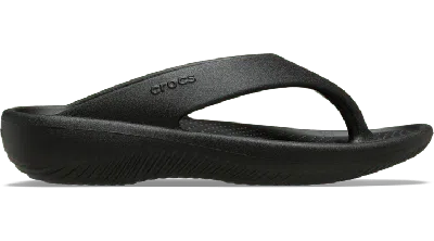 CROCS WOMEN’S MELLOW RECOVERY FLIP; BLACK, W11