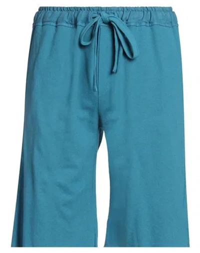 CROSSLEY CROSSLEY MAN SHORTS & BERMUDA SHORTS AZURE SIZE L COTTON, LINEN