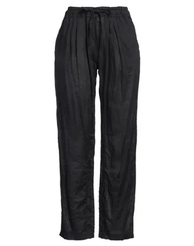 CROSSLEY CROSSLEY WOMAN PANTS MIDNIGHT BLUE SIZE XL LINEN