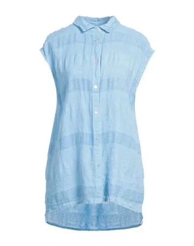 CROSSLEY CROSSLEY WOMAN SHIRT SKY BLUE SIZE S LINEN