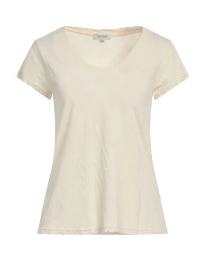 CROSSLEY CROSSLEY WOMAN T-SHIRT PASTEL YELLOW SIZE XS COTTON, LINEN