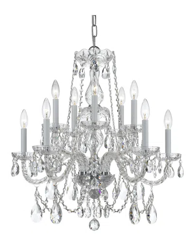 CRYSTORAMA CRYSTORAMA 10-LIGHT TRADITIONAL CRYSTAL CHANDELIER