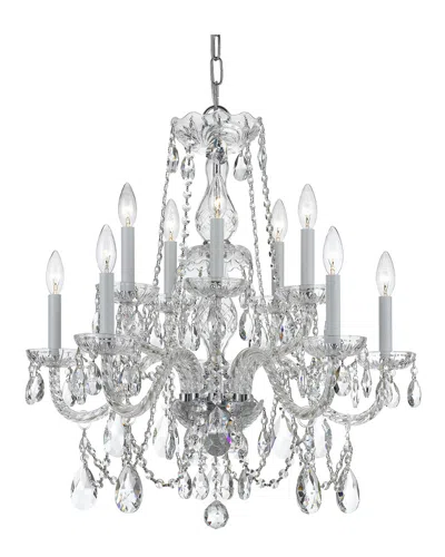 CRYSTORAMA CRYSTORAMA 10-LIGHT TRADITIONAL CRYSTAL CHANDELIER