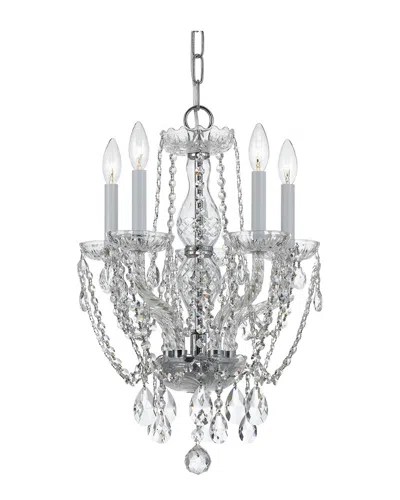 CRYSTORAMA CRYSTORAMA 5-LIGHT TRADITIONAL CRYSTAL MINI CHANDELIER